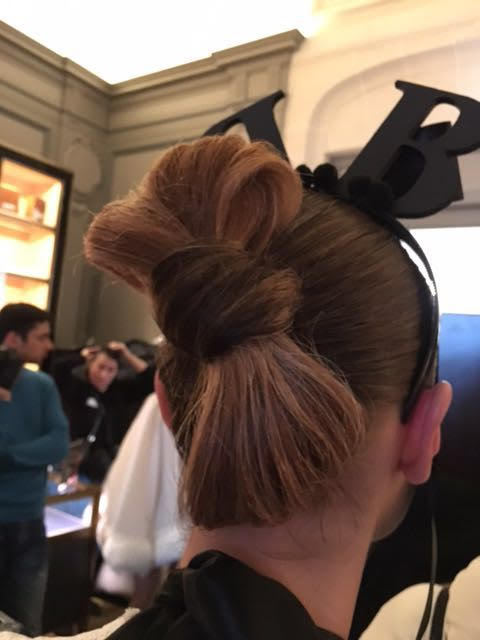 Bow Hair Style at Bowie Wong Haute Couture, Paris Fashion Week