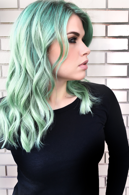 Mint green store hair dye