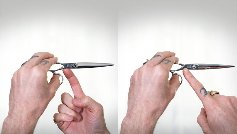 Left-handed vs Right-handed Shears - Button & Snap