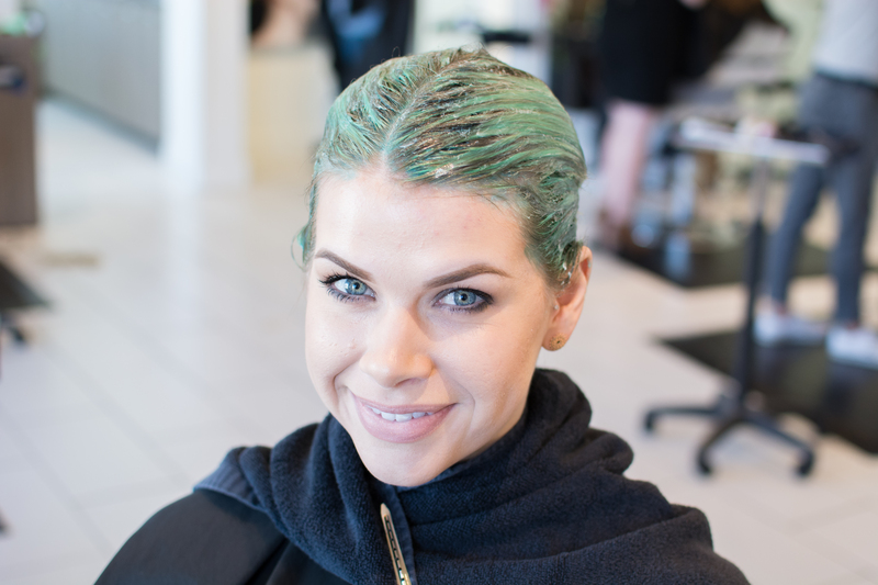 mint green hair color tutorial step-by-step