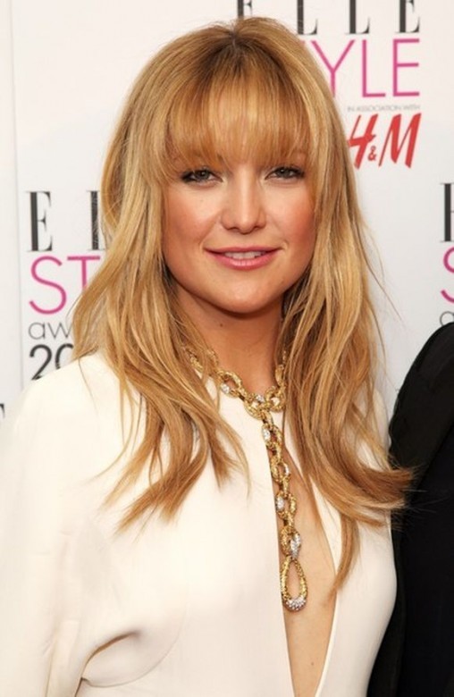 Photo of Kate Hudson with Blonde Hair and Bangs 