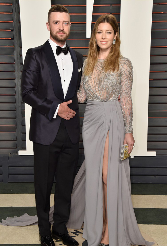 Jessica Biel and Justin Timberlake, Oscars Vanity Fair Afterparty 2016