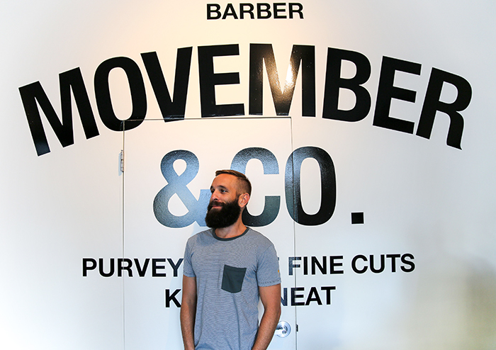 The Blind Barber at Movember Headquarters