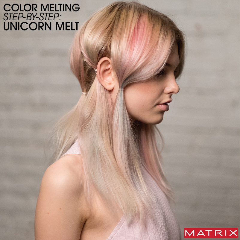 Color Melting Step-by-Step: Unicorn Melt - Bangstyle - House of Hair  Inspiration