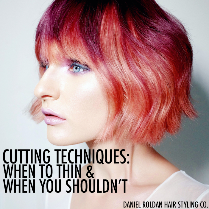 Cutting Techniques: When To Thin & When You Shouldn't - Bangstyle - House  of Hair Inspiration
