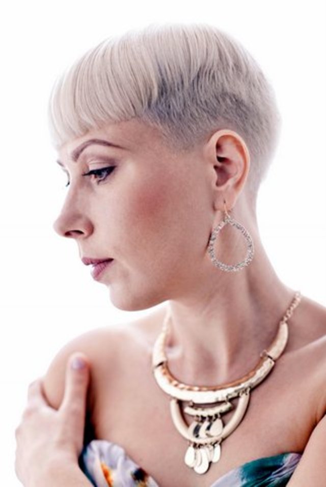 Great Versatile Short undercut Blond pixie Hairstyle for 2014
