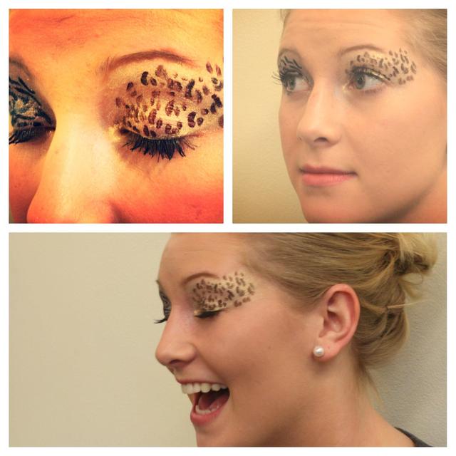 Cheetah Print Eye Makeup
