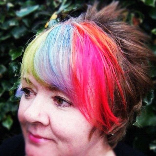2012 rainbow coloured hair