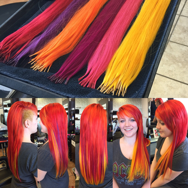 Inspired by the sun setting we came up with this amazing set of custom Colored extensions
