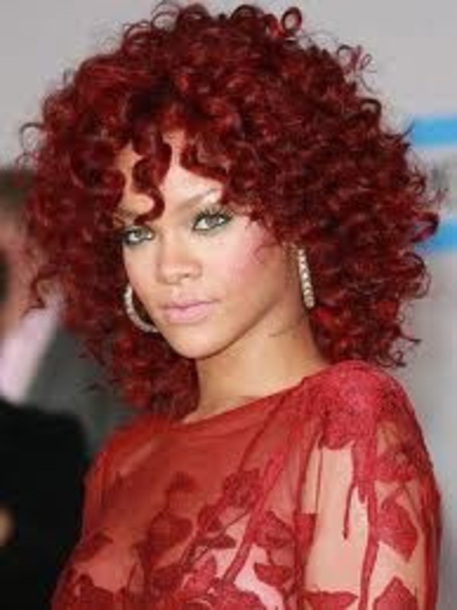 Rihanna in Red 