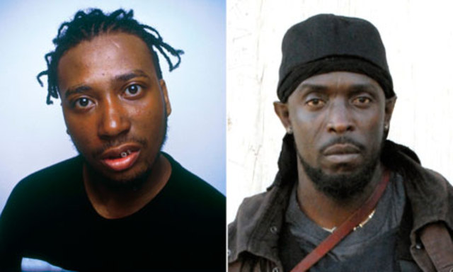Ol' Dirty Bastard (left), and Michael K Williams as Omar Little in The Wire.