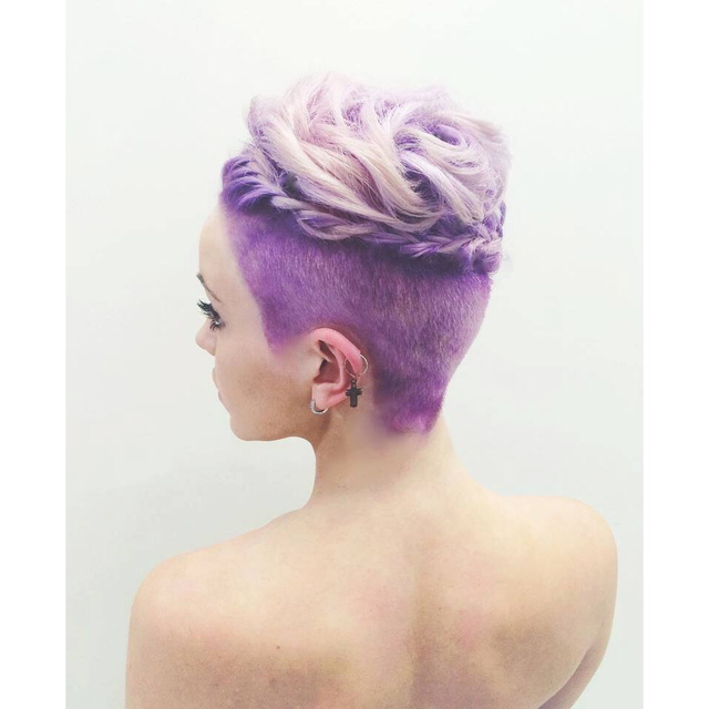 Violet tones and Angel braids
