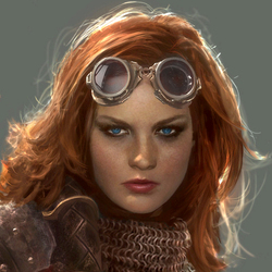 Re sized 3e9f357548c004abcab3 640x695 20992 chandra nalaar portrait 2d fantasy wizards of the coast mtg girl woman portrait steampunk picture image digital