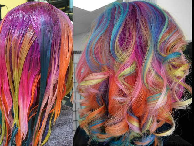 Rainbow hair 