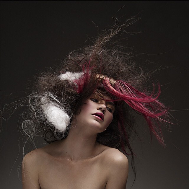 Photographer Hadley O Mua Nina Baker, Hair Geometric Illusions 