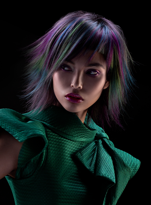 NAHA HAIRCOLOR FINALIST ,GEODE COLLECTION BY CAROLINE ROBITAILLE