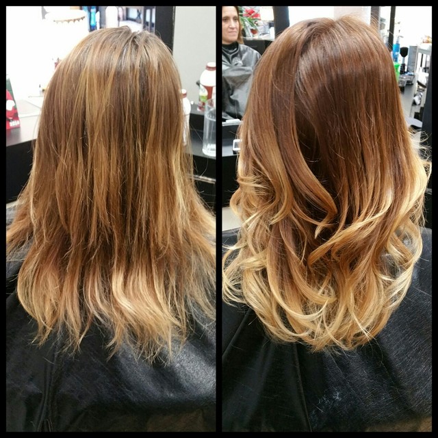 ombrè using J Beverly Hills color and max lightener