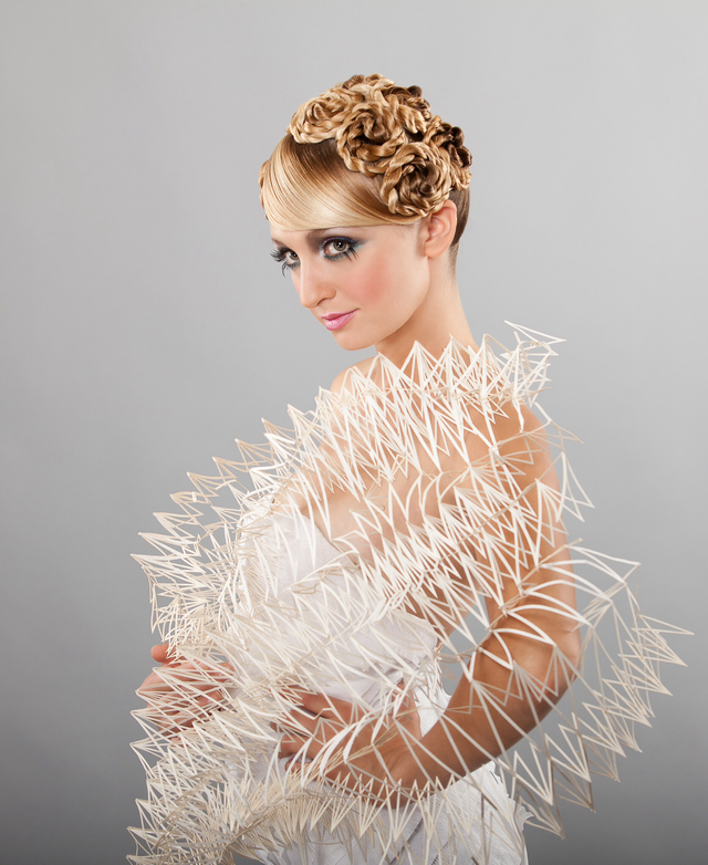 Model - Skarlet Walker, paper dress - LJ Roxas, hair/makeup/photography - Alima Korchinskaya Bryan