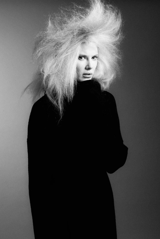 "Black Lilium" HUF Magazins January 2015. Hair& Makeup: Walter Fuentes; Photo: Sergio Garcia; Fashion Styling: Jamie Gorden; Muse: Kelly Gillespie
