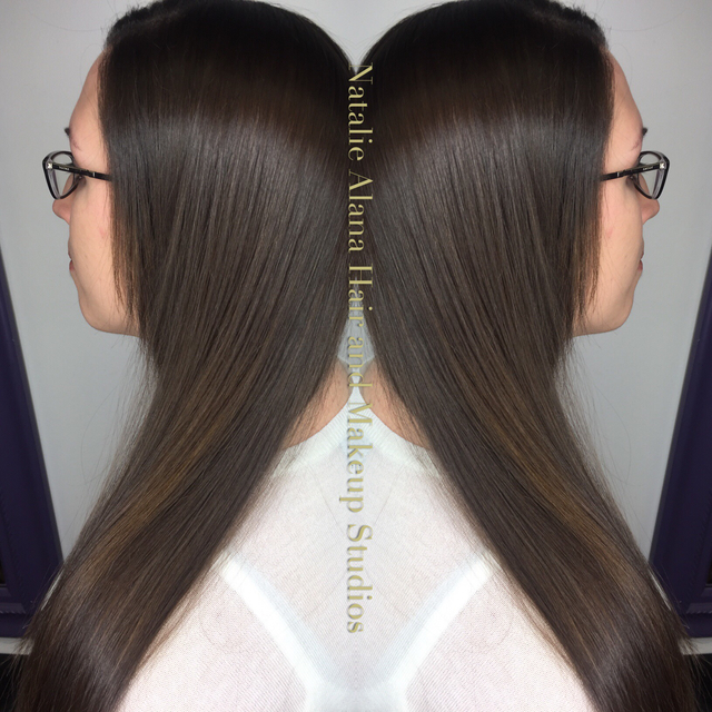 Soft balayage with shine 