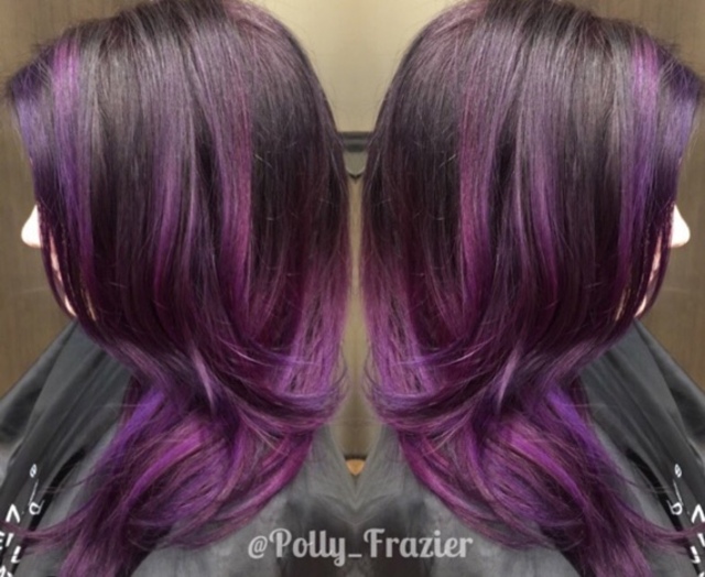 Painted purple 