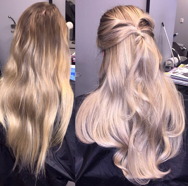 Colorcorrection with Olaplex.
Styled with L'ANZA's Healing Oil