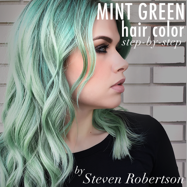 Mint Green Hair Color Step-By-Step | Steven Robertson - Bangstyle - House  of Hair Inspiration