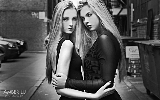 photo by amber lu.  hair and makeup by kashmir.  models are mallory and elizabeth