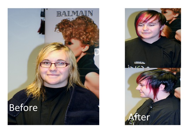 complete hair make over's competiton winners 