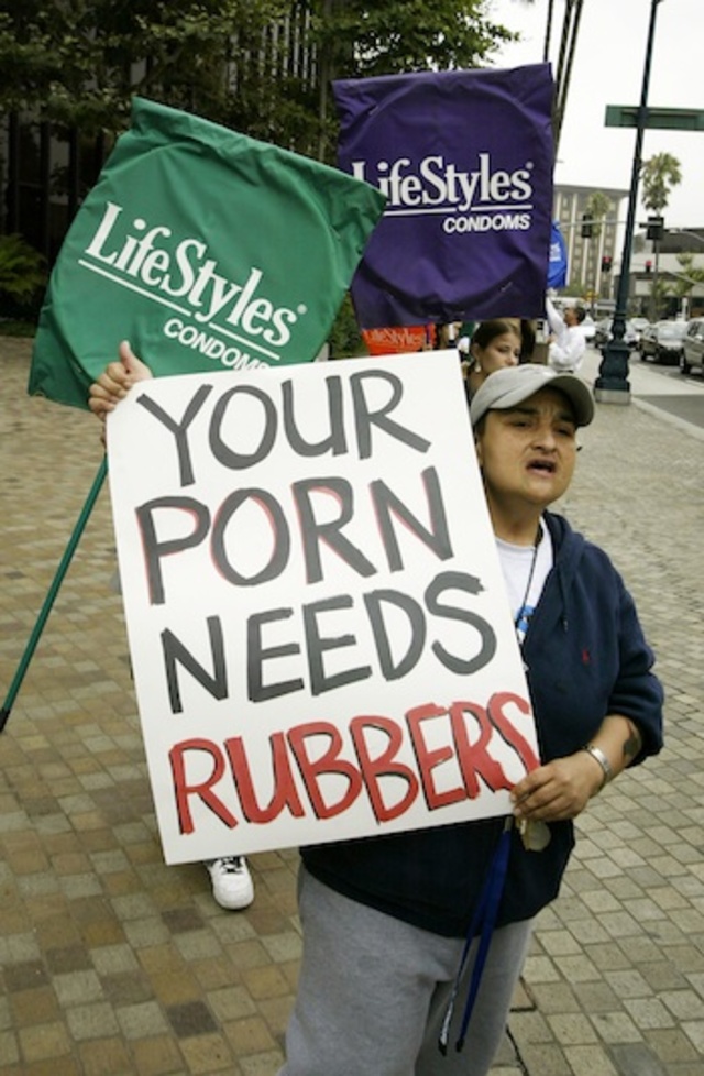 Protestors Demand Voluntary 100% Condom Use Policy in Porn Industry