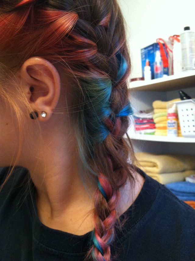 Rainbow braid.