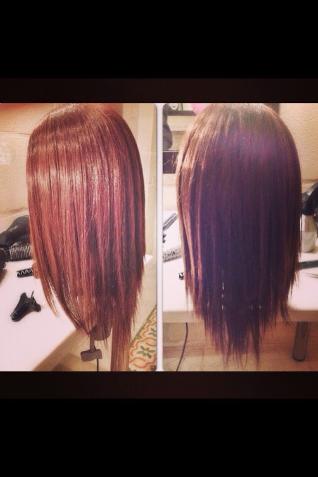 Straight hair + layers cut !