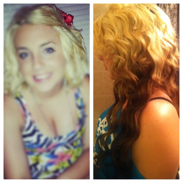 before after blonde 