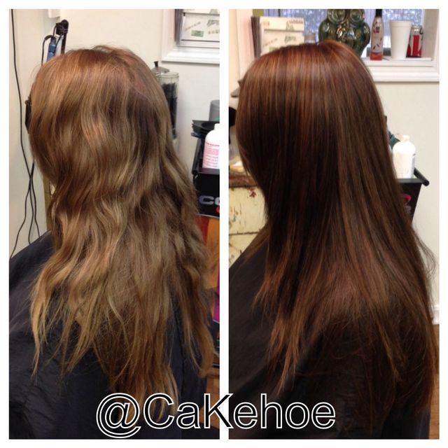 before and after color correction