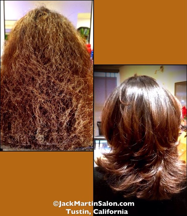 before and after cut and color 