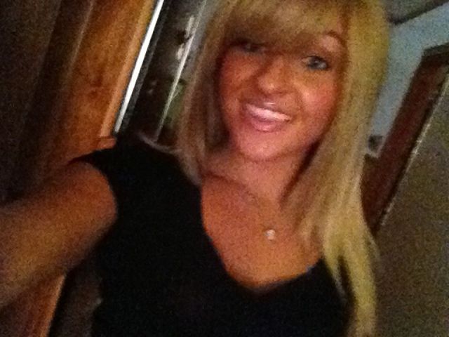 blonde and side bangs