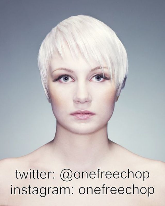 blonde hair for a Loreal competion by onefreechop blog. 