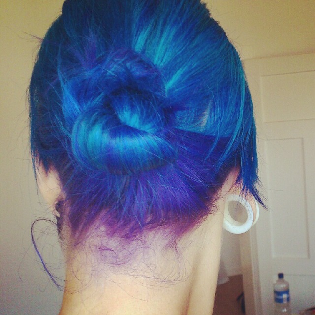 blue to purple