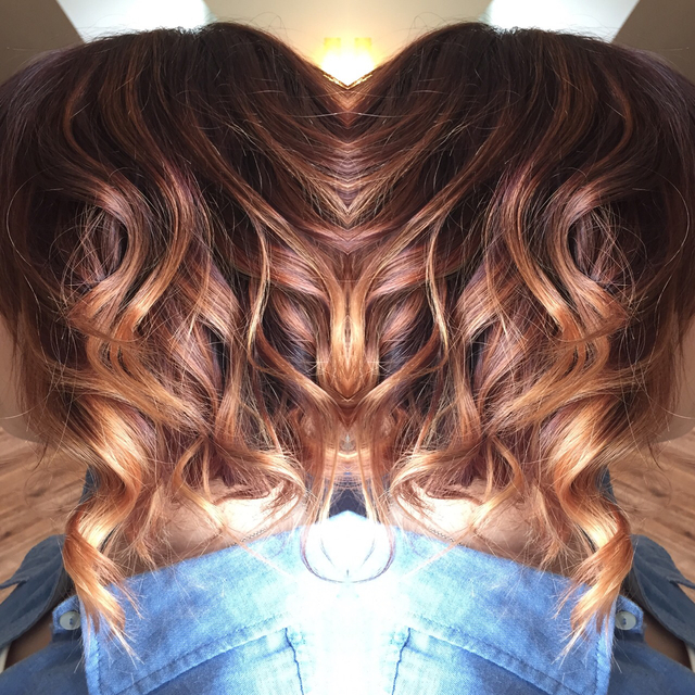 Fiery copper Infused balyage - Bangstyle - House of Hair Inspiration