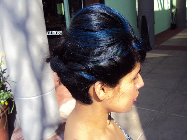 Updo by Linden Straus. Color by Irma Wheeler