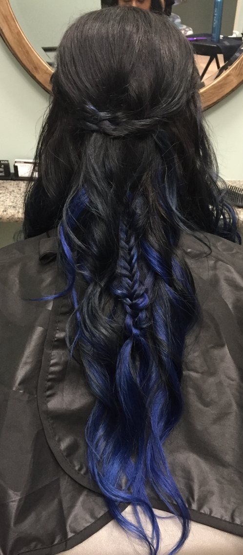 Blue braids 