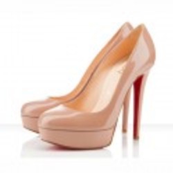 Re sized christian louboutin bianca 140mm nude patent leather pumps ava