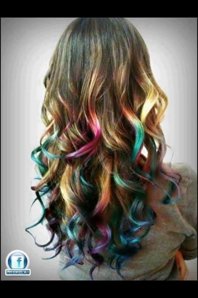 colorful curls