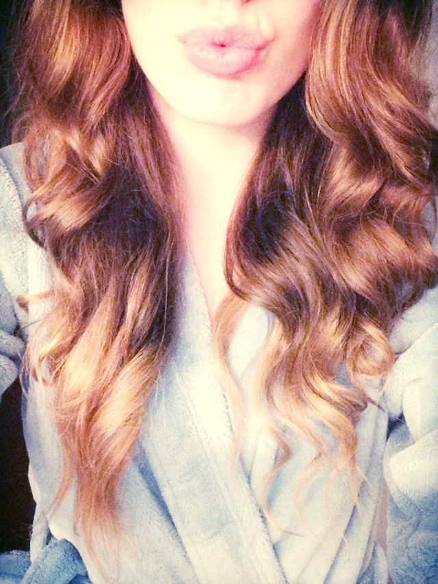 curled ombre