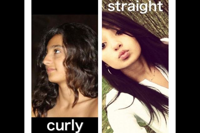 curly v.s straight