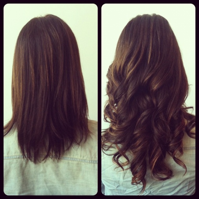 Keratin Hair Extensions(before/after) by jenniguccihair