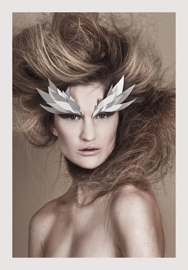 Origami, photo: Vivienne Balla, makeup: Judit Kokeny, model: Rose/visage