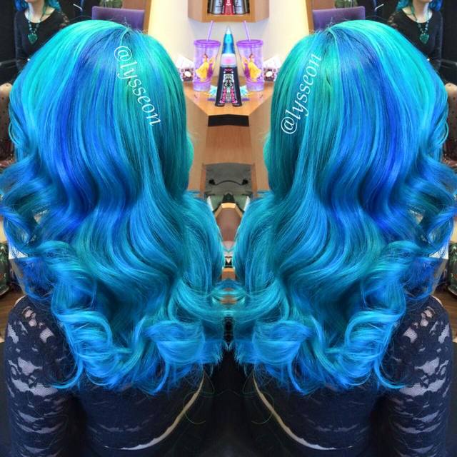 Neon Turquoise Mermaid