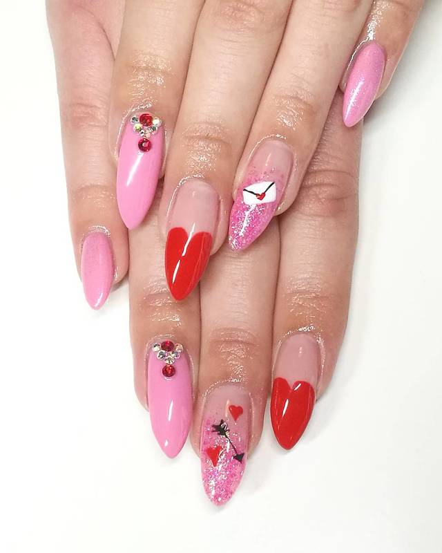 Valentine nails nails diy s nails pinterest nails nail 