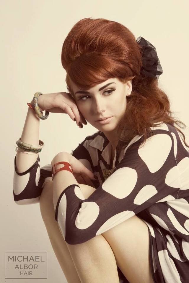 Loving this fierce retro inspired redhead!  Photographer Kara Kochalko 